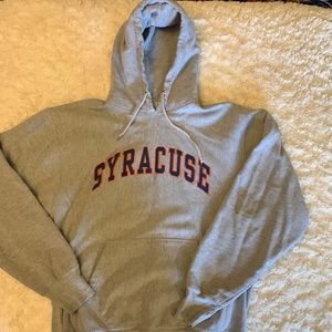 Syracuse gray hooded sweatshirt
